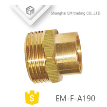 EM-F-A190 Quick connector brass male thread pipe fitting for pvc pipe